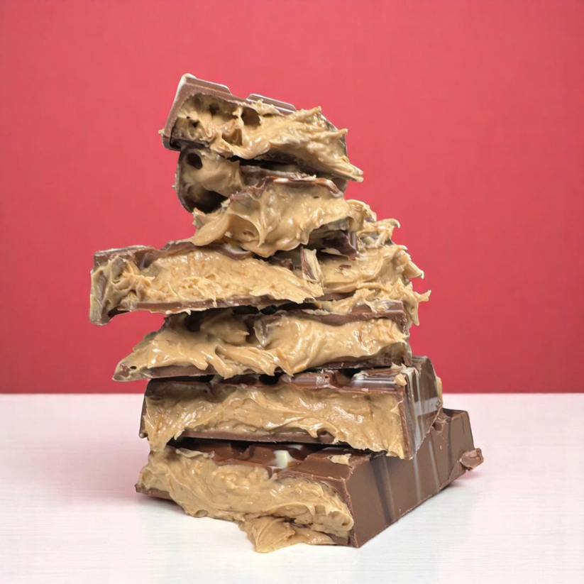 Pink Chocolate Bar with Pistachio Filling, Crunch, and Pismaniye
